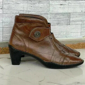 Josef Seibel Leather Tina Heel Ankle Boots size 40/8.5